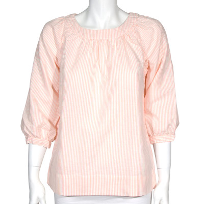 Блуза (льняная) ТМ «Ярослав» м.Ф-231 розовая в полоску